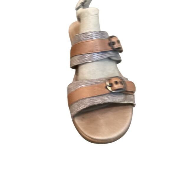 Dansko Jessie Sand Beige Lizard Slides Wedge Sandal EU 41 US 10.5 11 Neutral Tan - Picture 10 of 10